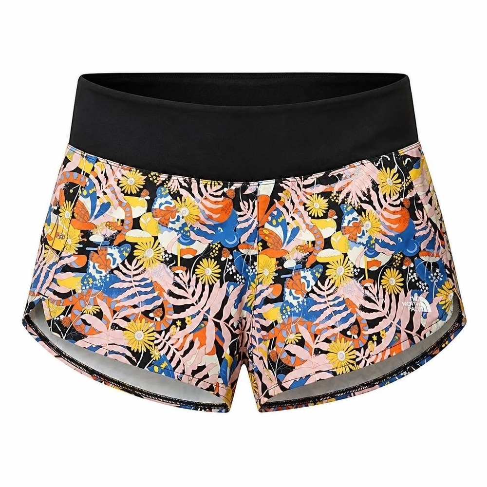 North Face Arque Shorts Womens M Multicolor Pocket Breathable Hiking Tropical
